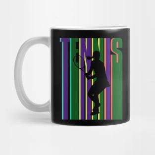 US Open Tennis Player Silhouette Mug